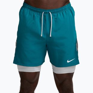 Pantaloncini da corsa da uomo Nike Miler Dri-Fit 2in1 5" bright spruce