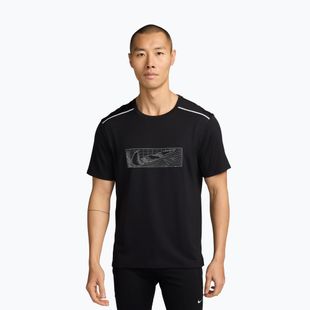 Maglia da corsa da uomo Nike Miler black