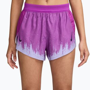 Pantaloncini da corsa da donna Nike AeroSwift vivid purple/purple dynasty