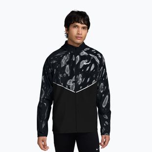 Giacca da corsa da uomo Nike Miler Repel UV Printed black/black