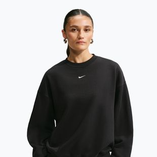 Felpa donna Nike Studio Fleece Medium Weight total black/sail