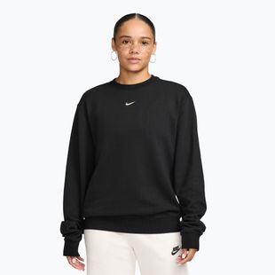 Felpa donna Nike Studio Fleece Lightweight total black/sail