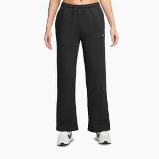 Pantaloni da donna Nike Studio Fleece total black/sail