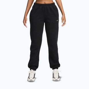 Pantaloni da donna Nike Studio Fleece total black/sail