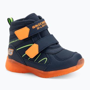 Scarpe bambini SKECHERS Illumi-Brights Splash Beams navy/arancione