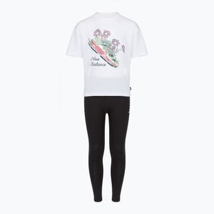 Set bambino New Balance Floral Shoe Graphic Tee and Legging nb bright white