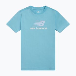 Maglietta per bambini New Balance Jersey Stacked Logo Tee taffy blue