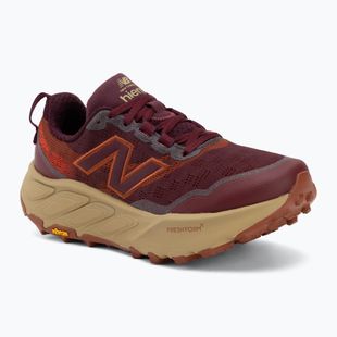Scarpe da corsa uomo New Balance Fresh Foam X Hierro V9 mulled wine/neo flame