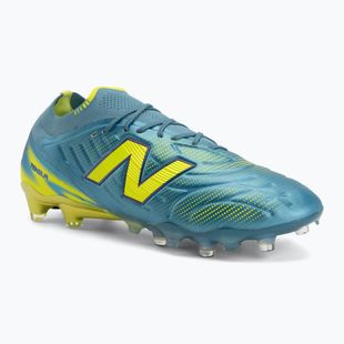Scarpe da calcio New Balance Tekela Elite Low V5 FG metallic blue/alkaline green/team navy