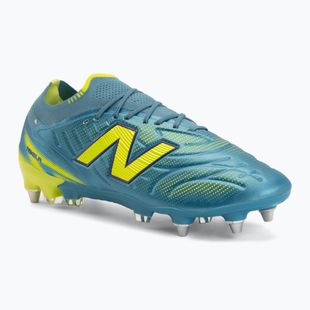 Scarpe da calcio New Balance Tekela Elite Low V5 SG metallic blue/alkaline green/team navy