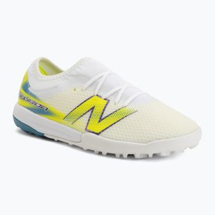 Scarpe da calcio bambino New Balance Furon Team V9 TF white/alkaline green