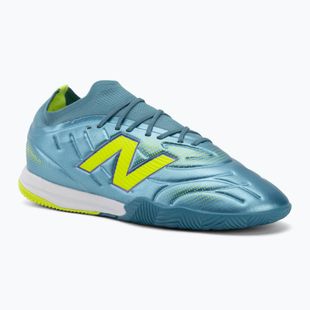 Scarpe da calcio New Balance Tekela Team Low V5 IN metallic blue/alkaline green/team navy