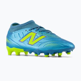 Scarpe da calcio bambino New Balance Tekela Team V5 FG metallic blue/alkaline green