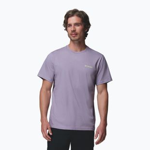 Maglietta da uomo Columbia CSC Basic Logo Back Tee shale purple/linework c badge