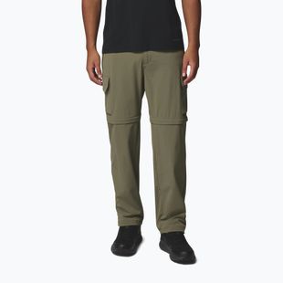 Pantaloni da trekking da uomo Columbia Silver Ridge Elite Convertible stone green