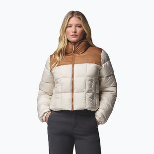 Giacca imbottita da donna Columbia Puffect III Cropped dark stone/camel brown