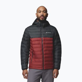 Giacca uomo Columbia Powder Lite II Hooded red oxide/shark