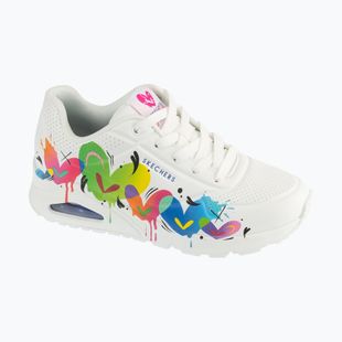 Scarpe da donna SKECHERS Uno Open Your Heart white