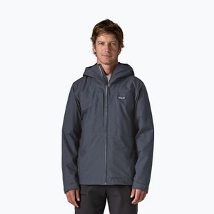 Giacca impermeabile da uomo Patagonia Insulated Boulder Fork Rain smolder blue