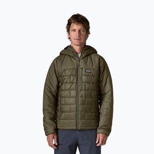 Giacca imbottita da uomo Patagonia Hi-Loft Nano Puff Hoody basin green