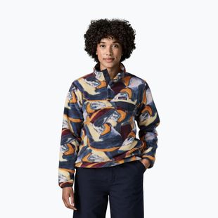 Pile donna Patagonia Lightweight Synchilla Snap-T Pullover smudge: smolder blue