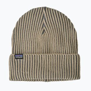 Cappello invernale Patagonia Fishermans Rolled Beanie contrast stripe: weathered stone