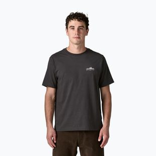 T-shirt da uomo Patagonia Fitz Roy Foothills ink black