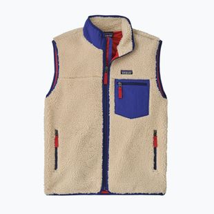 Gilet uomo Patagonia Classic Retro-X dark natural w/cobalt blue