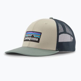 Cappellino con visiera Patagonia P-6 Logo Trucker Hat pumice