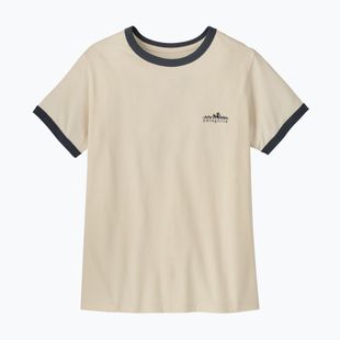 Maglietta da donna Patagonia Fitz Roy Foothills Ringer Tee undyed natural