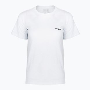 Maglietta da donna Patagonia P-6 Logo Responsibili-Tee fiber white