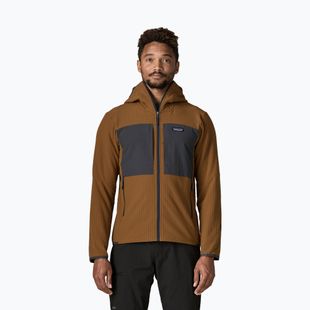 Felpa da trekking uomo Patagonia R2 TechFace Hoody deer brown