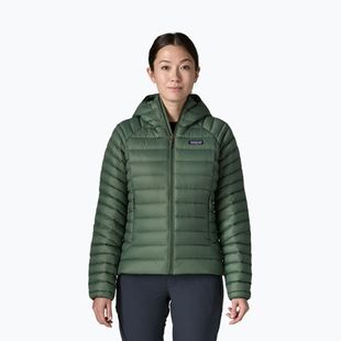 Piumino donna Patagonia Down Sweater Hoody canopy green