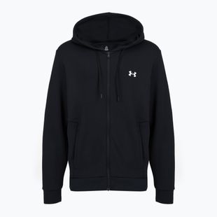 Felpa da uomo Under Armour Flex Fleece Full Zip black/white