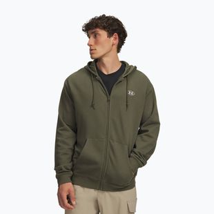 Felpa da uomo Under Armour Rival Fleece Full Zip marine od green/white