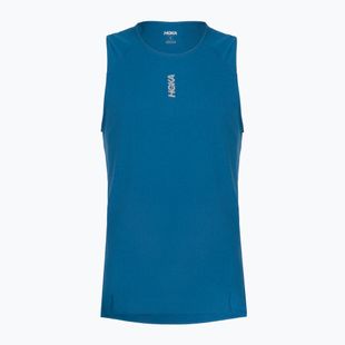 Maglia da corsa da uomo HOKA EveryRun Tank night glow blue
