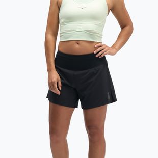 Pantaloncini da corsa da donna HOKA Glide Short 5" 2in1 black