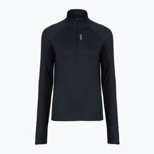 Felpa da corsa donna HOKA Skyform Half Zip black heather