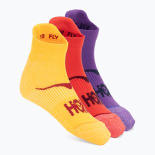 Calze HOKA No-Show Run Sock 3-pack egg yolk/cerise/virtual violet