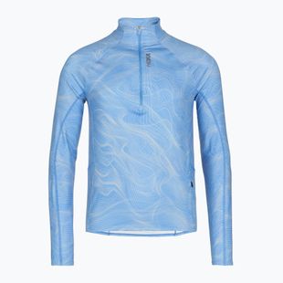 Felpa da corsa uomo HOKA Skyform Half Zip CLF PRT mineral blue