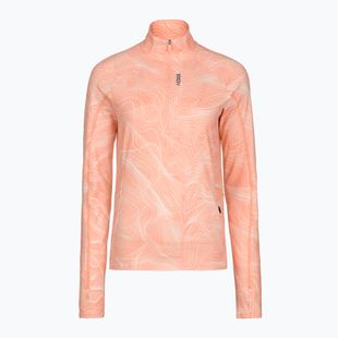 Felpa da corsa donna HOKA Skyform Half Zip CLF PRT sunstone print