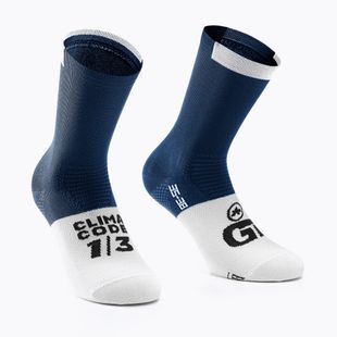 ASSOS GT C2 calze da ciclismo blu pietra