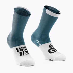 ASSOS GT C2 calzini da ciclismo blu pruxian