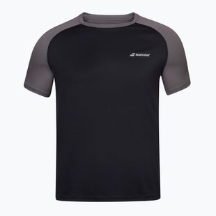 Maglietta Babolat Play Crew Neck uomo nero/nero