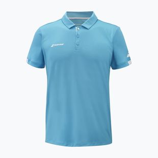 Polo Babolat Play uomo blu ciano
