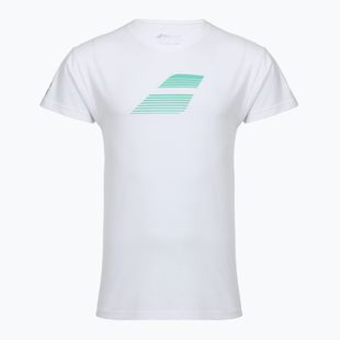 Maglietta Babolat Exercise Big Flag da uomo bianco/bianco