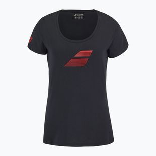 Maglietta Babolat Exercise Flag W nero/nero da donna