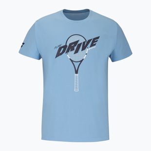 Maglietta Babolat Drive in cotone blu heritage da uomo