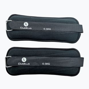 Sveltus Pesi per caviglie in neoprene 500 g nero
