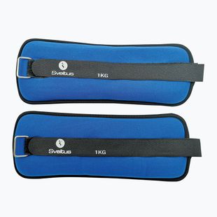 Sveltus Pesi per caviglie in neoprene da 2 x 1 kg nero